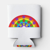 Regenboog met dogverf blikjeskoeler (Achterkant)