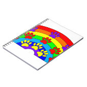Regenboog met dogverf notitieboek (Linkerzijde)