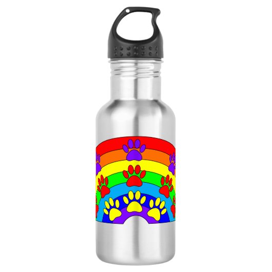 Regenboog met dogverf waterfles (Voorkant)