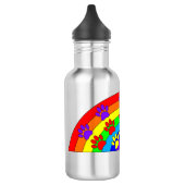 Regenboog met dogverf waterfles (Links)