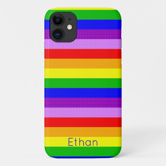 Regenboog met een gestippeld patroon Case-Mate iPhone case (Achterkant)