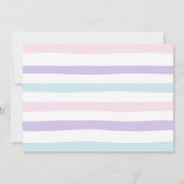 Regenboog met je foto van de verjaardag kaart (Achterkant)