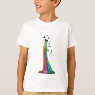 Regenboog met meme t-shirt