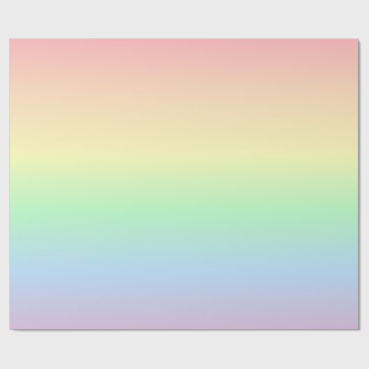 Regenboog met pasteelkleuren cadeaupapier (Vlak)