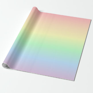 Regenboog met pasteelkleuren cadeaupapier