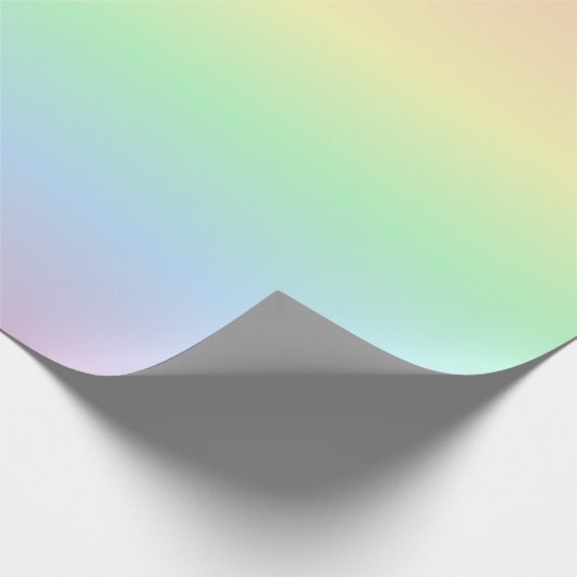 Regenboog met pasteelkleuren cadeaupapier (Hoek)