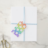 Regenboog met Polka Dots Gift Labels Cadeaulabel (Met Touw)