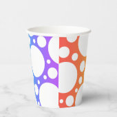 Regenboog met Polka Dots Papieren Bekers (Rechts)