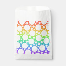 Regenboog met Polka Dots Party Favor Bag