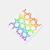 Regenboog met Polka Dots Party Napkins Servet (Hoek)
