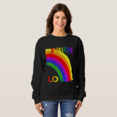 Regenboog met Pride Liefde Typografie Verklaring S Trui (Voorkant volledig)