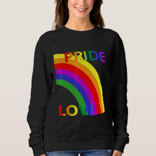Regenboog met Pride Liefde Typografie Verklaring S Trui