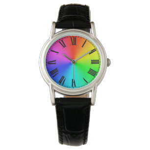 Regenboog met Romeinse wijzerplaat Horloge