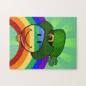 Regenboog met St. Patrick's Day Pet Legpuzzel (Horizontaal)