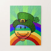 Regenboog met St. Patrick's Day Pet Legpuzzel (Verticaal)