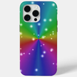 Regenboog met sterren iPhone 15 pro max hoesje