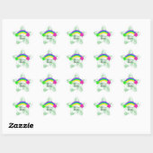 Regenboog met Sterren Feestviering Ster Sticker (Vel)