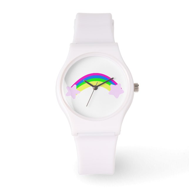 Regenboog met sterren horloge (Voorkant)