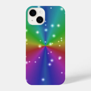 Regenboog met sterren iPhone 14 hoesje
