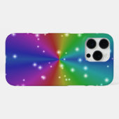 Regenboog met sterren iPhone hoesje (Achterkant horizontaal)