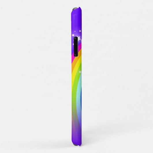 Regenboog met sterren paars vioolse sky douane Case-Mate iPhone case (Achterkant/rechts)