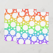 Regenboog met Stippen Blank Kaart (Voorkant / Achterkant)