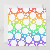 Regenboog met Stippen Blank Kaart (Achterkant)