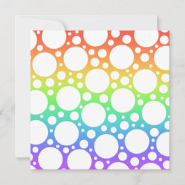 Regenboog met Stippen Blank Kaart