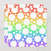 Regenboog met Stippen Deken Kaart (Voorkant / Achterkant)