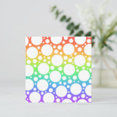 Regenboog met Stippen Deken Kaart (Staand voorkant)