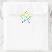Regenboog met Stippen Ster Sticker (Tas)