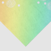 Regenboog met vuurvaste cirkels tissuepapier (Detail)