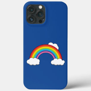 Regenboog met witte wolken Case-Mate iPhone case