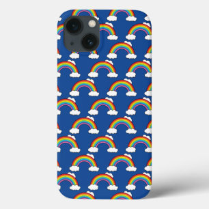Regenboog met witte wolken Case-Mate iPhone case