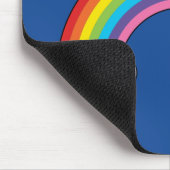 Regenboog met witte wolken muismat (Hoek)