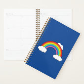 Regenboog met witte wolken planner (Display)