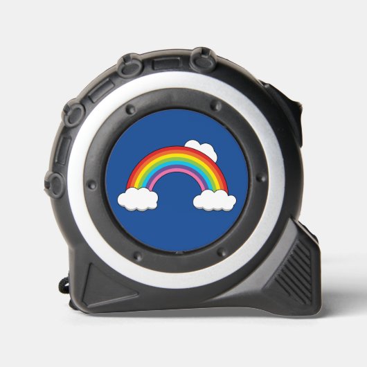 Regenboog met witte wolken rolmaat (Voorkant)