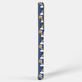 Regenboog met witte wolken samsung galaxy hoesje (Rechterkant)