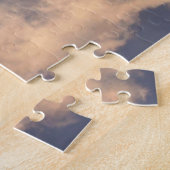 Regenboog met wolken en blauwe hemel legpuzzel (Zijkant)