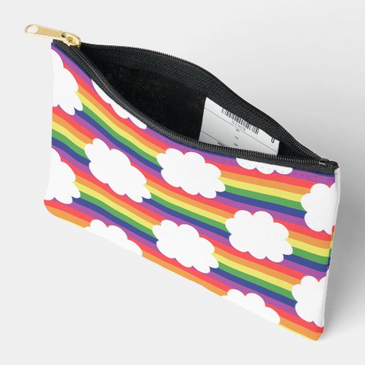 Regenboog met wolken etui (Open)