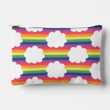 Regenboog met wolken