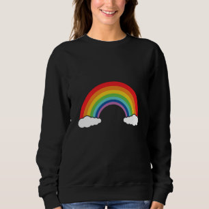 Regenboog met wolken trui
