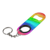 Regenboog Mini Flessenopener (Voorkant Gekanteld)