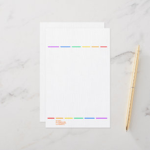 Regenboog minimaal briefpapier