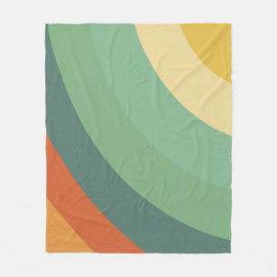 Regenboog Minimalistische Strepen Handgemaakt Fleece Deken