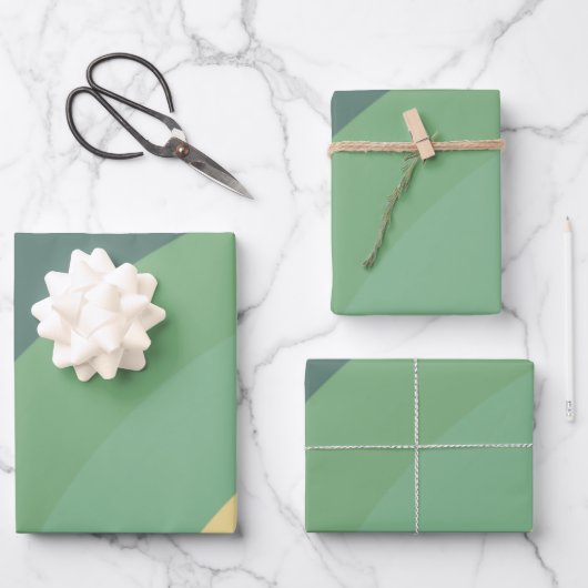 Regenboog Minimalistische Strepen Handgemaakt Inpakpapier Vel (Voorkant)