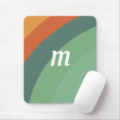 Regenboog Minimalistische Strepen Handgemaakt Muismat (Met muis)