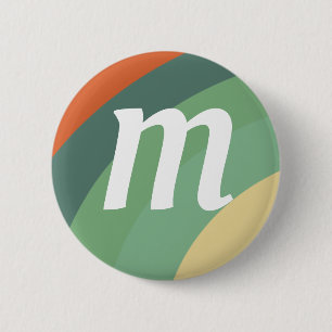 Regenboog Minimalistische Strepen Handgemaakt Ronde Button 5,7 Cm