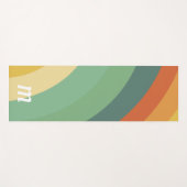 Regenboog Minimalistische Strepen Handgemaakt Yogamat (Voorkant (horizontaal))