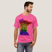 Regenboog Minnesota Oversized T-shirt (Voorkant volledig)